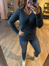 Load image into Gallery viewer, CHARCOAL KNIT SWEATER