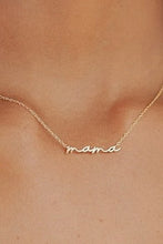 Load image into Gallery viewer, MAMA SCRIPT NECKLACE