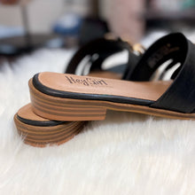 Load image into Gallery viewer, CORKYS BLACK OFF THE CHAIN SANDAL