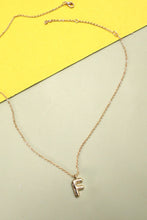 Load image into Gallery viewer, GOLD BUBBLE LETTER NECKLACE