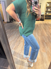 Load image into Gallery viewer, DARK GREEN KNIT TOP
