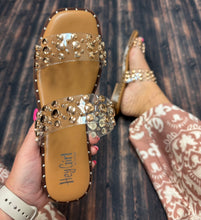 Load image into Gallery viewer, CORKYS CLEAR MAGNET SANDALS