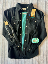 Load image into Gallery viewer, DELANEY DISTRESSED DENIM JACKET