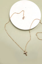 Load image into Gallery viewer, GOLD BUBBLE LETTER NECKLACE