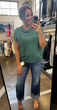 Load image into Gallery viewer, HUNTER GREEN RIBBED TOP