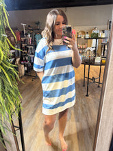 Load image into Gallery viewer, BLUE STRIPE DRESS