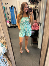 Load image into Gallery viewer, WHITE FLORAL ROMPER