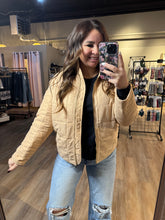 Load image into Gallery viewer, KHAKI QUILTED JACKET