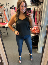 Load image into Gallery viewer, BLACK V-NECK CAMI