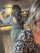 Load image into Gallery viewer, SMOCKED FLORAL PRINT DRESS