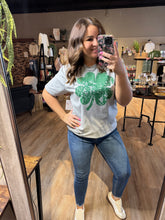 Load image into Gallery viewer, DISTRESSED GREEN CLOVER TEE