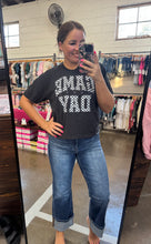 Load image into Gallery viewer, GAME DAY GRAPHIC LONG CROP TEE