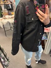 Load image into Gallery viewer, DELANEY DISTRESSED DENIM JACKET