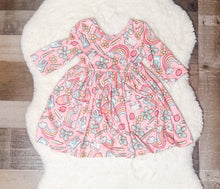 Load image into Gallery viewer, PINK BACK TO SCHOOL TWIRL DRESS