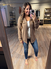 Load image into Gallery viewer, CHESTNUT CORDED SHACKET