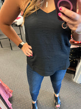 Load image into Gallery viewer, BLACK V-NECK CAMI