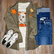 Load image into Gallery viewer, MOSS GREEN WAFFLE KNIT SHACKET