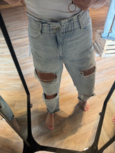 Load image into Gallery viewer, KANCAN BECCA PAPERBAG MOM JEANS