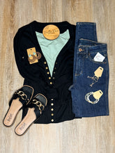 Load image into Gallery viewer, CORKYS BLACK OFF THE CHAIN SANDAL