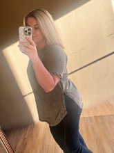 Load image into Gallery viewer, EDGY ACID WASH GREY TOP