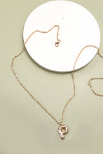 Load image into Gallery viewer, GOLD BUBBLE LETTER NECKLACE