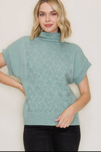 Load image into Gallery viewer, SAGE MOCK NECK SWEATER TOP