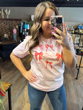 Load image into Gallery viewer, PINK BOW GRAPHIC TEE