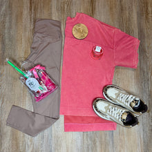 Load image into Gallery viewer, MONO B TAUPE HIGH WAISTED LEGGINGS WITH POCKETS