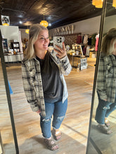 Load image into Gallery viewer, AVERY PLAID SHACKET