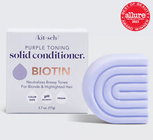 Load image into Gallery viewer, KITSCH BIOTIN PURPLE TONING SOLID CONDITIONER