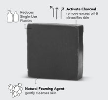 Load image into Gallery viewer, KITSCH CHARCOAL DETOXIFYING BODY WASH BAR
