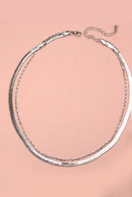 Load image into Gallery viewer, DOUBLE SNAKE AND LARGO CHAIN NECKLACE