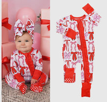 Load image into Gallery viewer, ROSIE BOW RUFFLE ROMPER