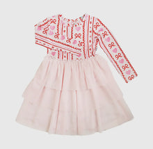 Load image into Gallery viewer, TILLEY TUTU TULLE PINK HEARTS DRESS