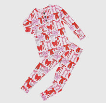 Load image into Gallery viewer, ROSIE BOW RUFFLE LOUNGE SET