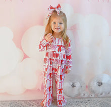 Load image into Gallery viewer, ROSIE BOW WIDE LEG ROMPER