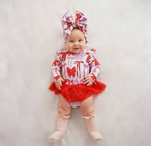 Load image into Gallery viewer, ROSIE RED TUTU TULLE BOW DRESS