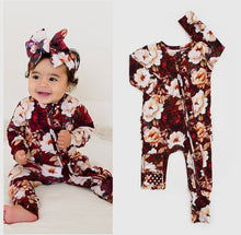 Load image into Gallery viewer, CLAIRE FLORAL RUFFLE ROMPER