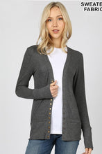 Load image into Gallery viewer, SNAP BUTTON CARDIGAN