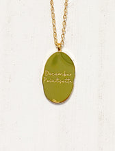 Load image into Gallery viewer, BIRTH FLOWER ENGRAVED NECKLACE