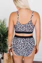 Load image into Gallery viewer, SANDY SHORES LEOPARD PRINT SWIM BOTTOMS- MULTI COLOR