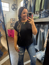 Load image into Gallery viewer, BLACK SLUB TOP
