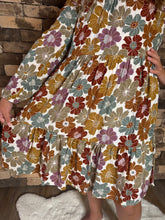 Load image into Gallery viewer, FALL FLORAL DRESS
