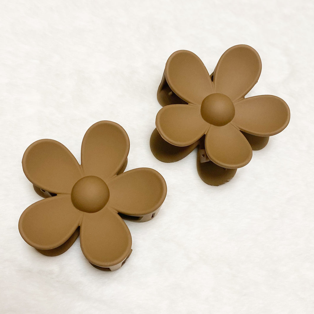 LARGE FLOWER CLAW CLIPS