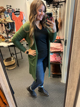 Load image into Gallery viewer, BLAKELEY OLIVE SIERRA CARDIGAN
