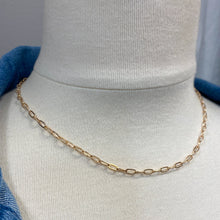 Load image into Gallery viewer, GOLD PAPERCLIP NECKLACE
