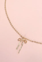 Load image into Gallery viewer, LONG BOW GOLD NECKLACE
