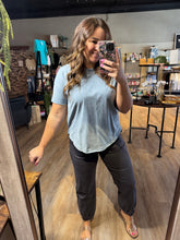 Load image into Gallery viewer, MICA HIGH RISE CHARCOAL GREY CROP JOGGERS
