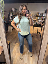 Load image into Gallery viewer, MINT RIBBED TOP
