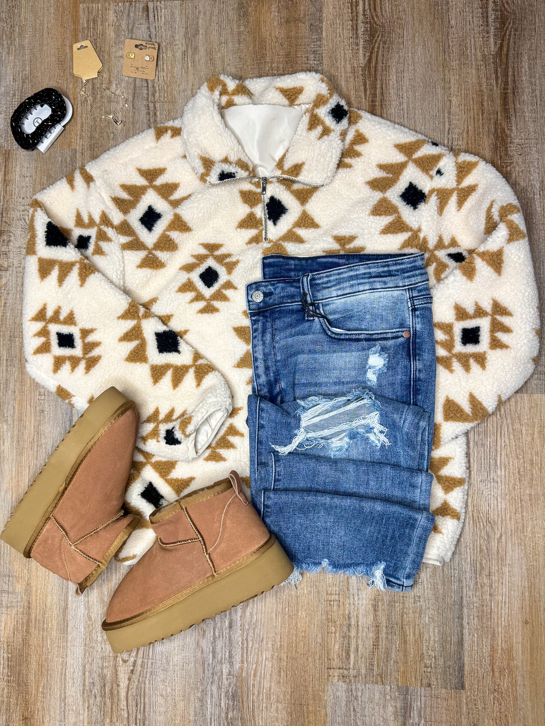 AZTEC SHERPA PULLOVER